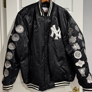 NY Yankees World Champions Satin Jacket